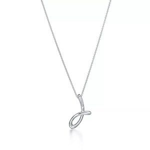 Tiffany & Co.  -  Elsa Peretti® Alphabet Letter J Pendant in Silver, Small